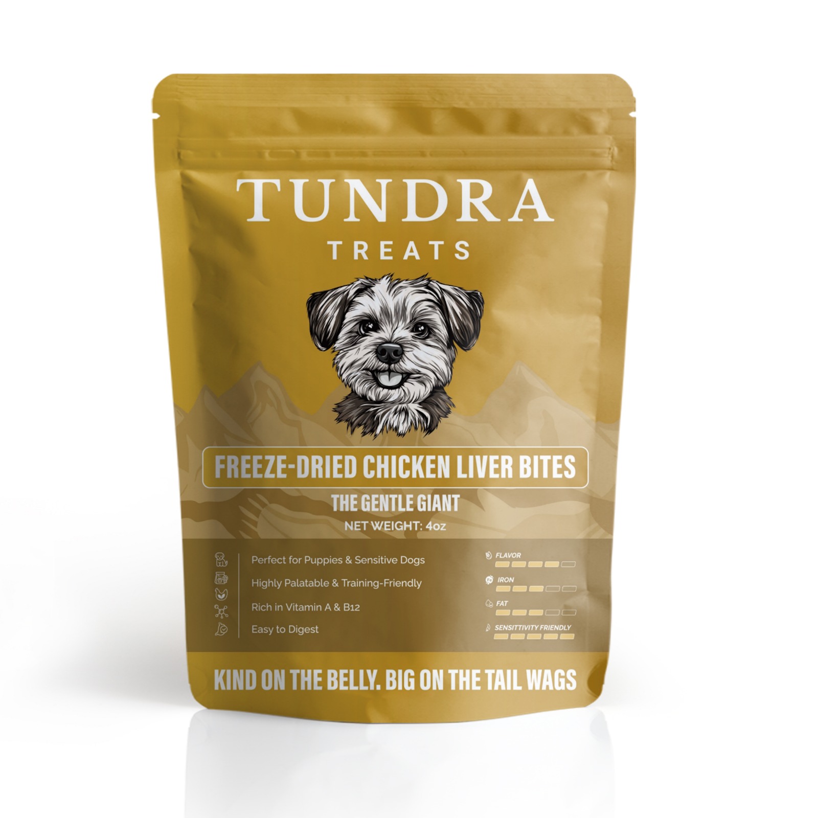 Tundra Treats™ Freeze-Dried Chicken Liver Bites – Wholesome, Flavorful Rewards for Dogs