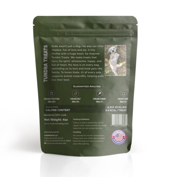 Tundra Treats™ Freeze-Dried Lamb Bites – Naturally Nutritious Rewards for Dogs - Image 2
